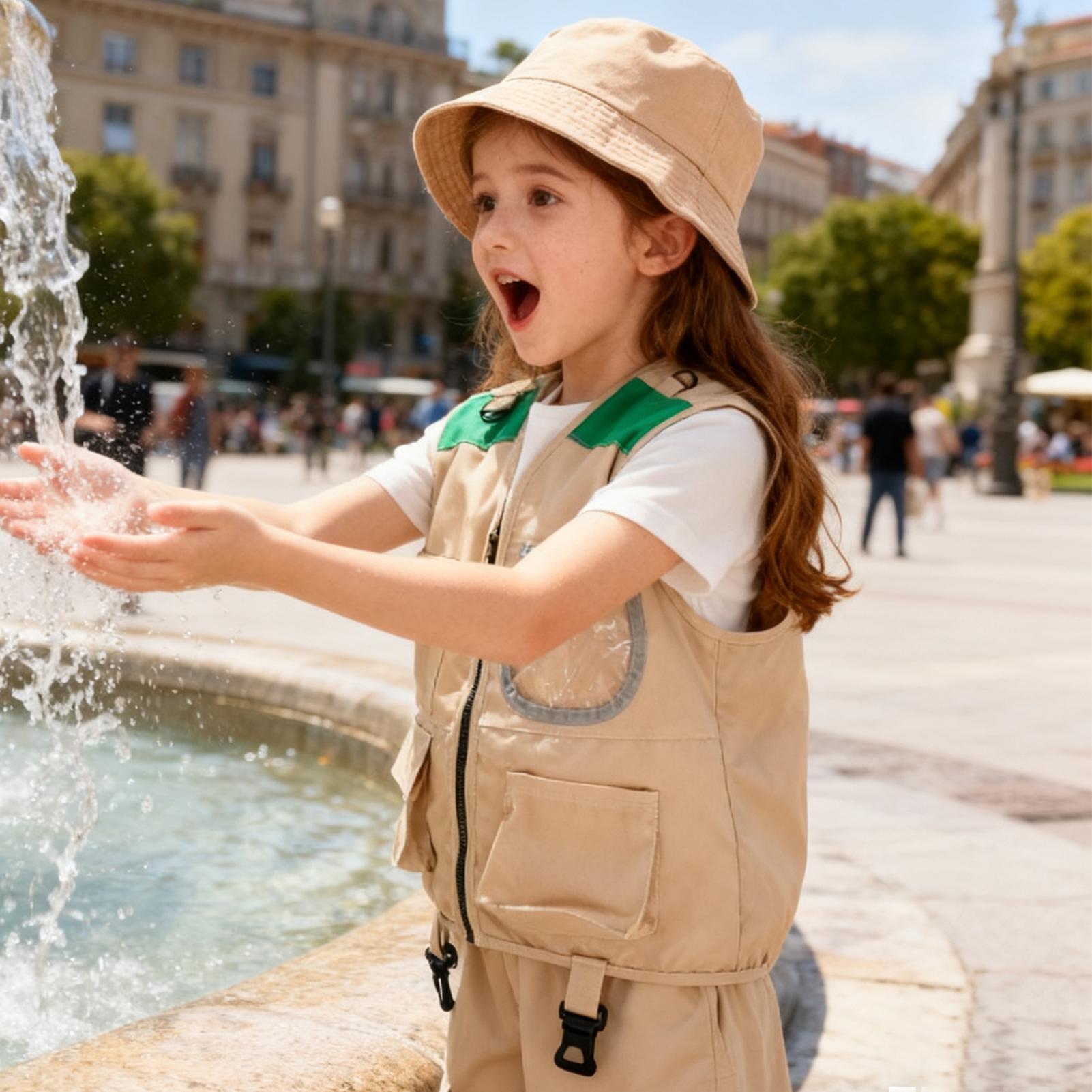 Kids Explorer hat and vest Cos - Outdoor Adventure Outfit review and price